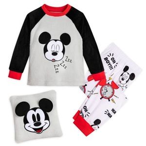 Disney Mickey Mouse Pajamas and Pillow Set for Kids - size 9/10